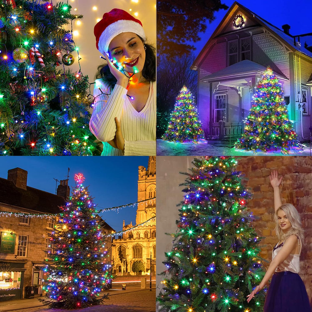 Christmas Tree Lights Color Changing, 11 Modes Christmas Light Outdoor with Remote Control, 400 Diamond LED 6.6FTx10