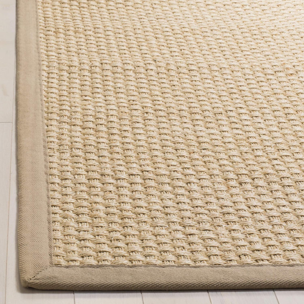 Natural Fiber Collection Accent Rug - 3' x 5', Natural & Beige, Rustic Farmhouse Border Sisal Design, Easy Care