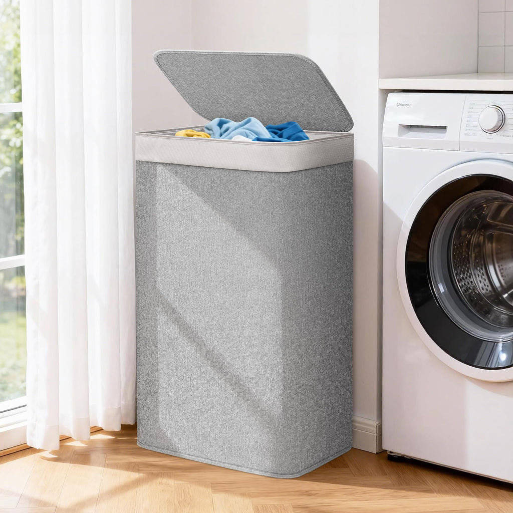 2-in-1 Laundry Hamper with Laundry Backpack Bag, 23.7 Gal