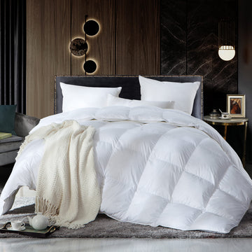Luxurious Oversized California King (Cal King) Size Goose Down Fiber Waterfowl Feather Fiber Comforter Duvet Insert