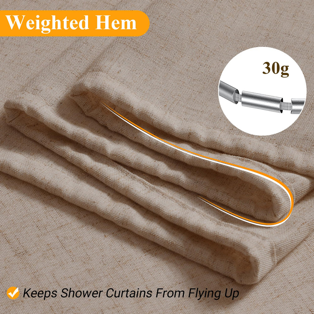 Linen 90 Inch Long Sand Beige 1 Panel