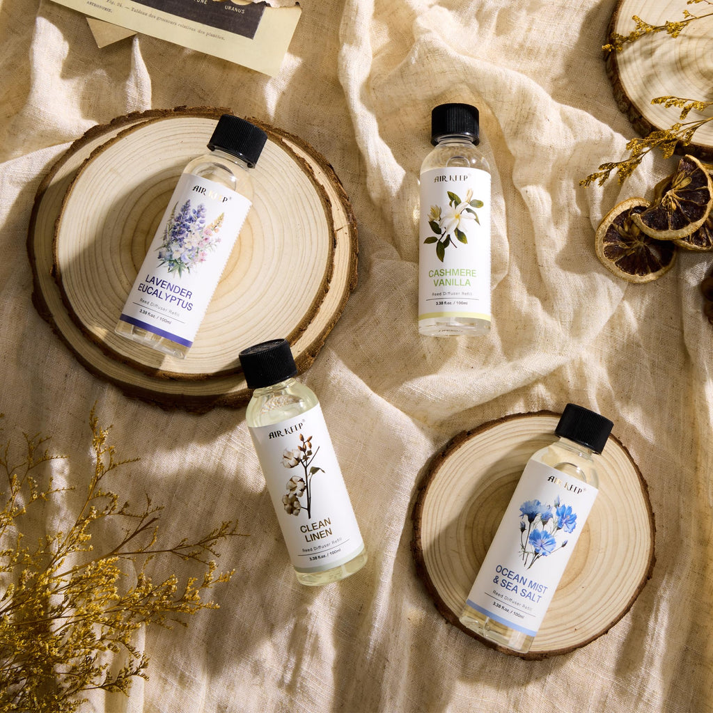Reed Diffuser Oil Refill/Ocean Mist&Sea Salt/3.38 oz(100ml)/2 Pack/Scented Oil Refill for Reed Diffuser Home