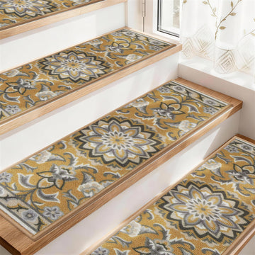 Stair Treads for Wooden Steps Non Slip Washable 8" X 30" 4pcs