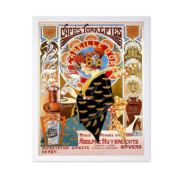 Art Vintage Cafe Torrefies Print - Retro Roasted Coffee Poster - Food & Drink Art - Coffee Lover Housewarming Gift