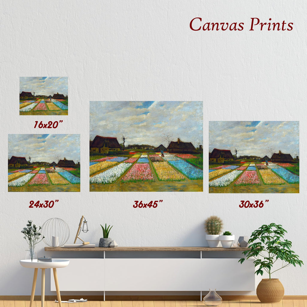 Bulb Fields by Vincent Van Gogh, Canvas Print