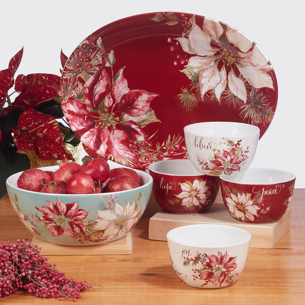 Winters Joy Oval Platter 16" x 12"