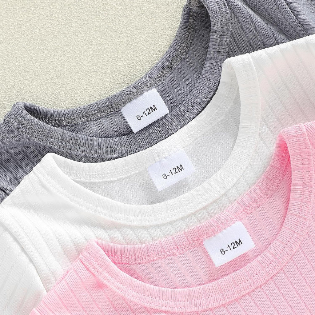 Toddler Girl Boy Clothes 3 Pack Shirts Baby Tee 6M 1T