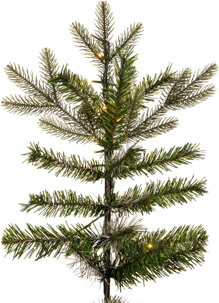 7.5' x 56" Douglas Fir Artificial Pre-Lit Christmas Tree, Warm White 3mm Low Voltage LED Wide Angle Lights - Lifelike