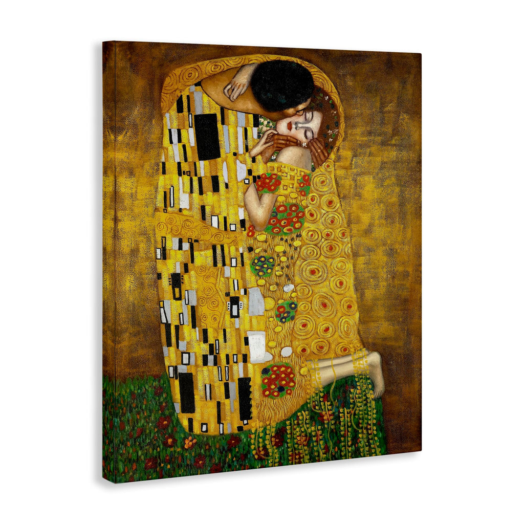 Klimt Love Geometric Classical, 16 x 20 Inch Canvas Wall Art