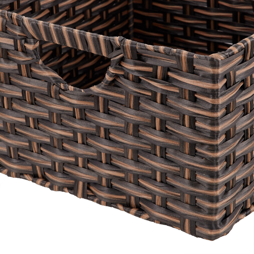 Premium Handwoven Portable Laundry Bin Basket with Carrying Handles, Household Storage for Clothes, Linens, Sheets