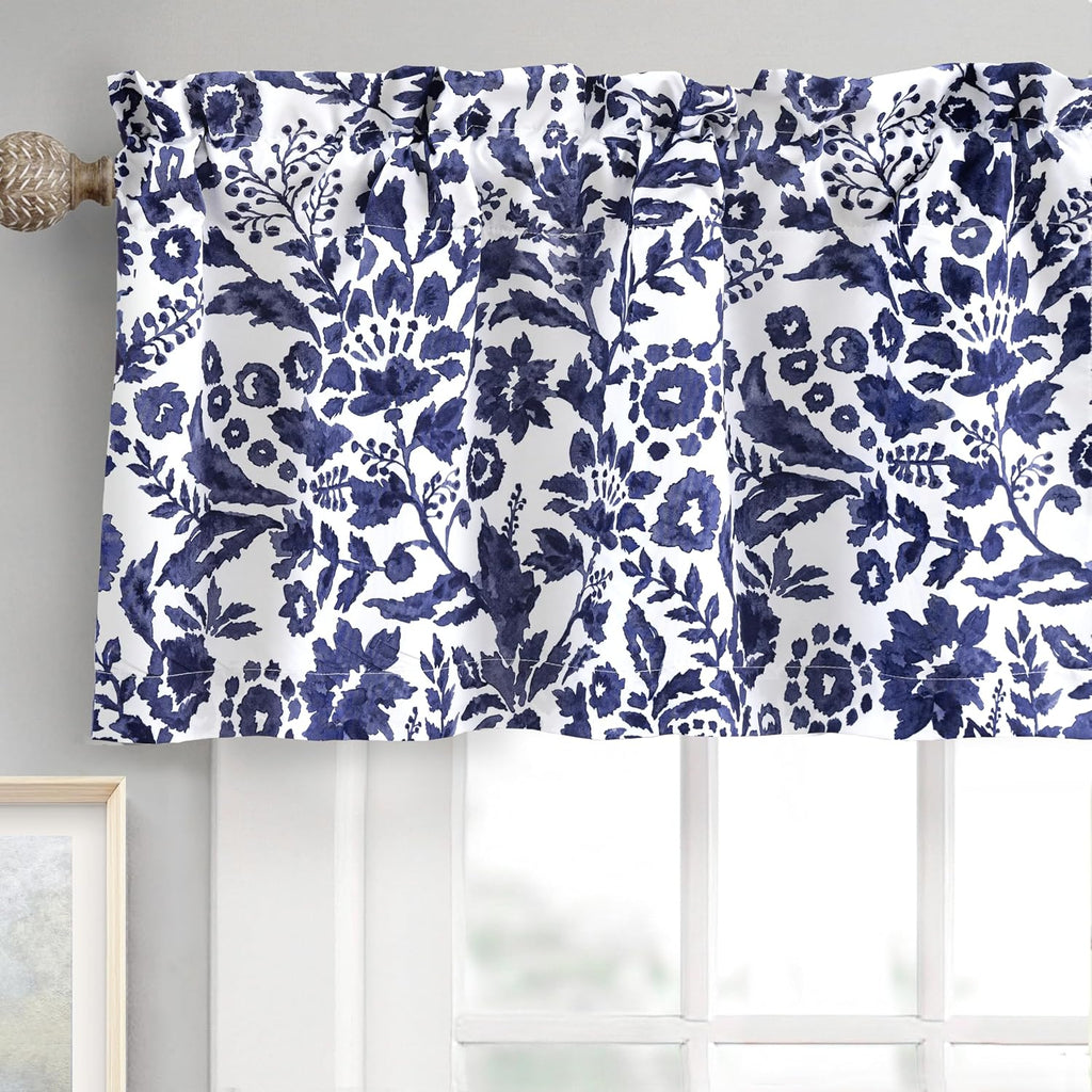 Julia Lined Valance Double Layer Thermal Insulated Room Darkening Blackout Valances 3 Inch Rod Pocket Window Valance