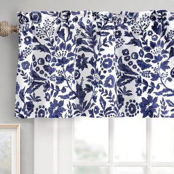 Julia Lined Valance Double Layer Thermal Insulated Room Darkening Blackout Valances 3 Inch Rod Pocket Window Valance