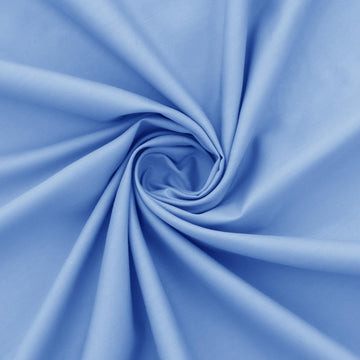 10 Yard Light Blue Cotton Fabric 56 Inch Wide for DIY Crafts
