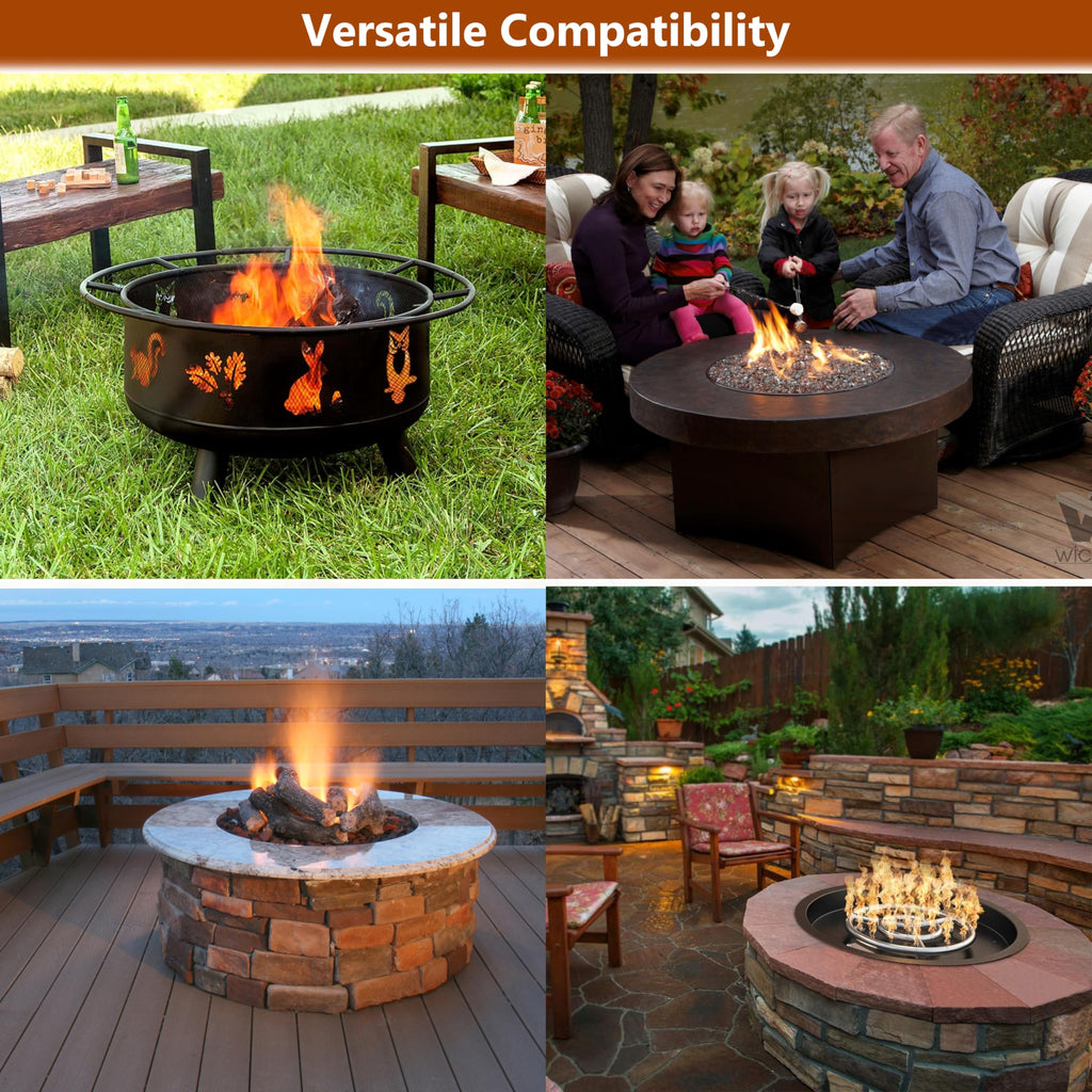 22" Round Firepit Lid - Fits Inside up to 20" Gas Fire Pit Lid