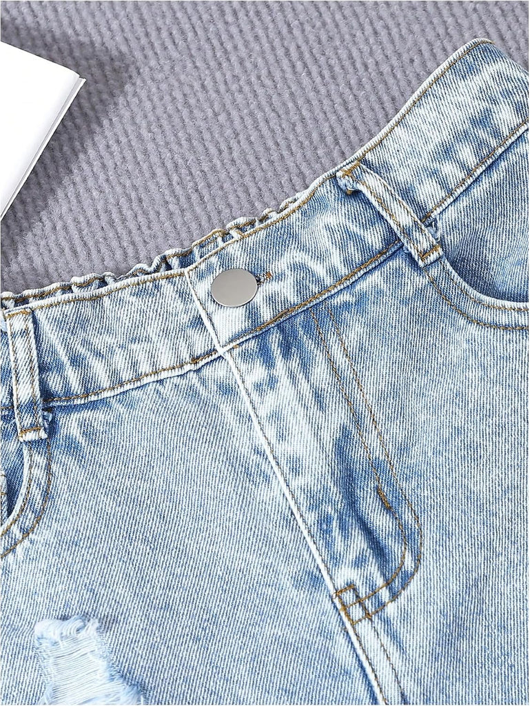 Girl's Jean Shorts Denim Jorts Cute Summer Ripped Clothes