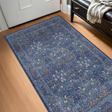 Vintage Dark Blue 3x5 Area Rugs