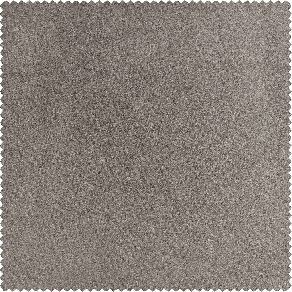 Plush Velvet Blackout Curtains (1 Panel) - 100W X 84L, Library Taupe