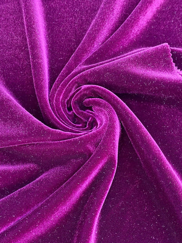 Premium Stretch Velvet Fabric by The Yard - Wrinkle-Resistant - Soft - Upholstery Fabric - Polyester Spandex Blend