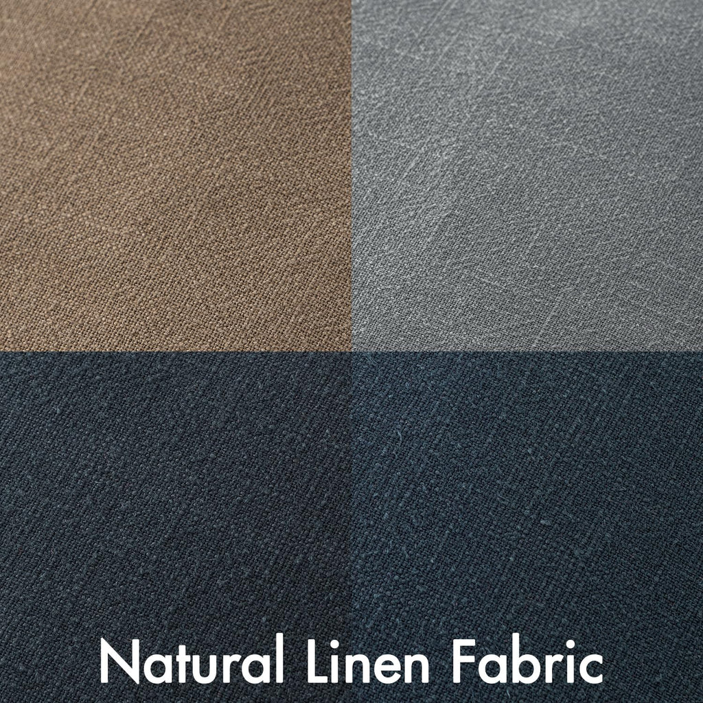 Neutral Navy Boho Linen Pillow Covers 18x18 Inch Pack of 4