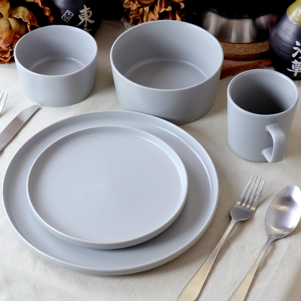 Luxmatte Light Grey 20 Piece Dinnerware Set