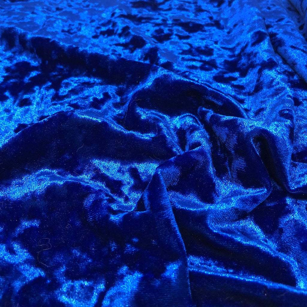 Crushed Solid (Royal Blue) by Elotex International Fabric