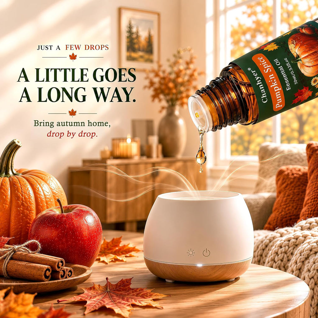 Autumn Fall Essential Oils Set for Diffusers 6 x 10 ml - Set of 6