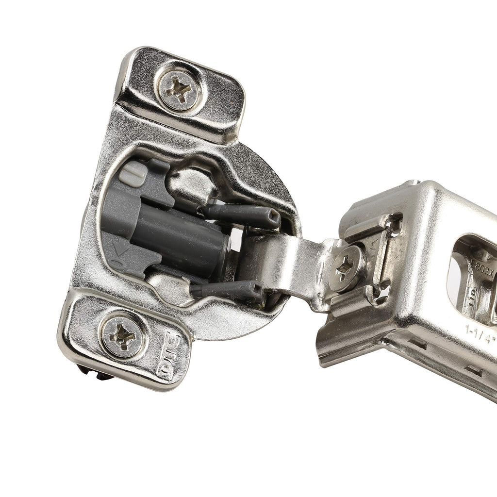 1-1/4" Overlay Soft Close 105 Degree 2 Cam Press in Face Frame Concealed Cabinet Hinge 6-Way Adjustable E8Q115NH (25