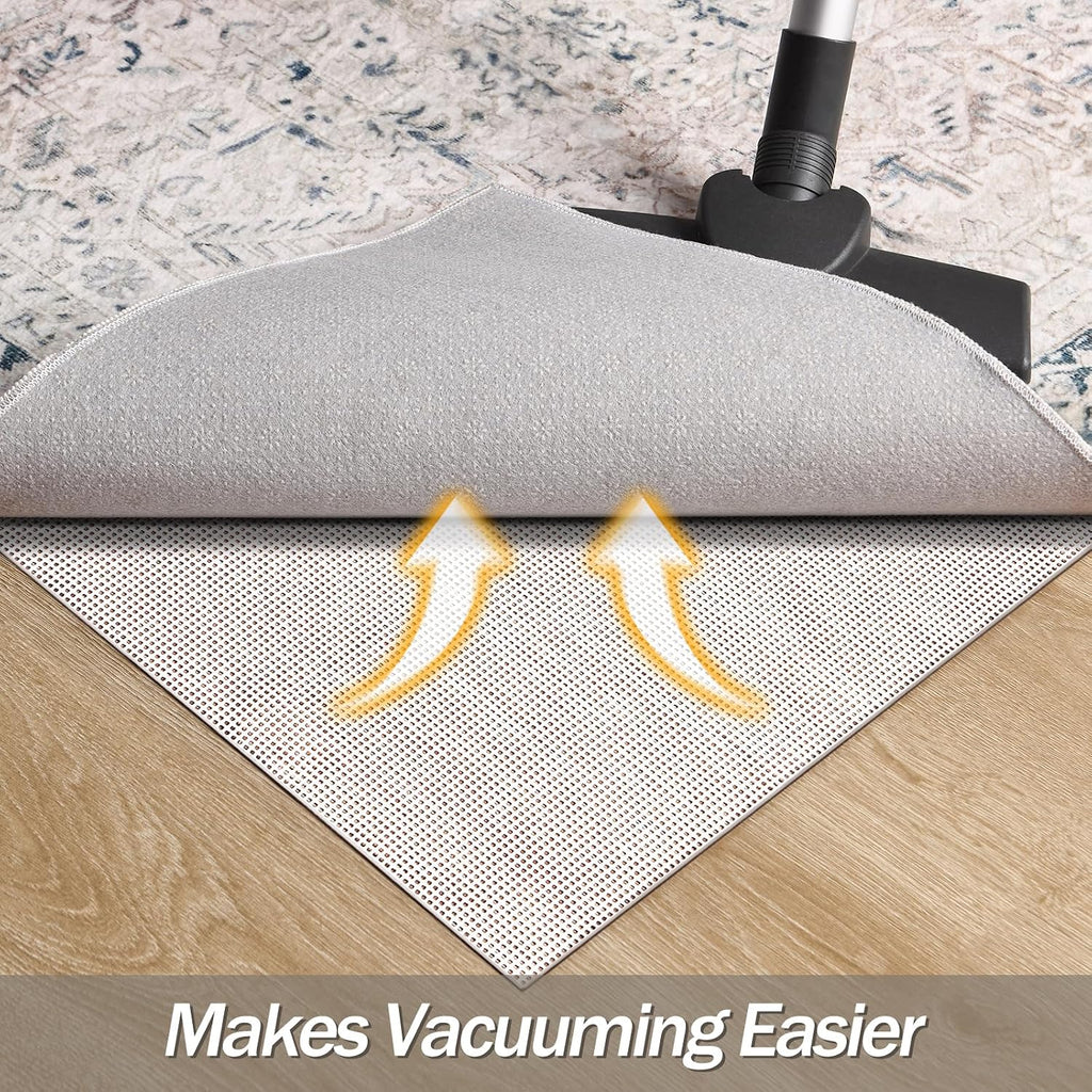 Non Slip Rug Pad Gripper 5 x 7 Feet Extra Strong Pads for Any Hard Surface Floors, Ultra Thick Area Rug Grippers - Set of 35