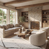 5x8 Thigpen Contemporary Area Rug, Grey, Abstract Lines, Non-Slip Backing, Stain Resistant, For Bedroom, Dining Room