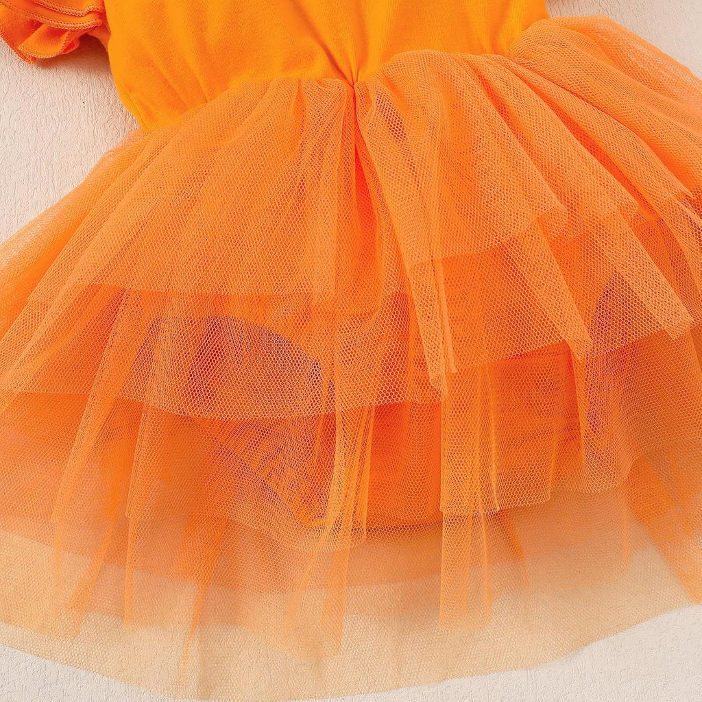 Baby Girls Tulle Romper Ruffle Sleeveless Tutu Dress
