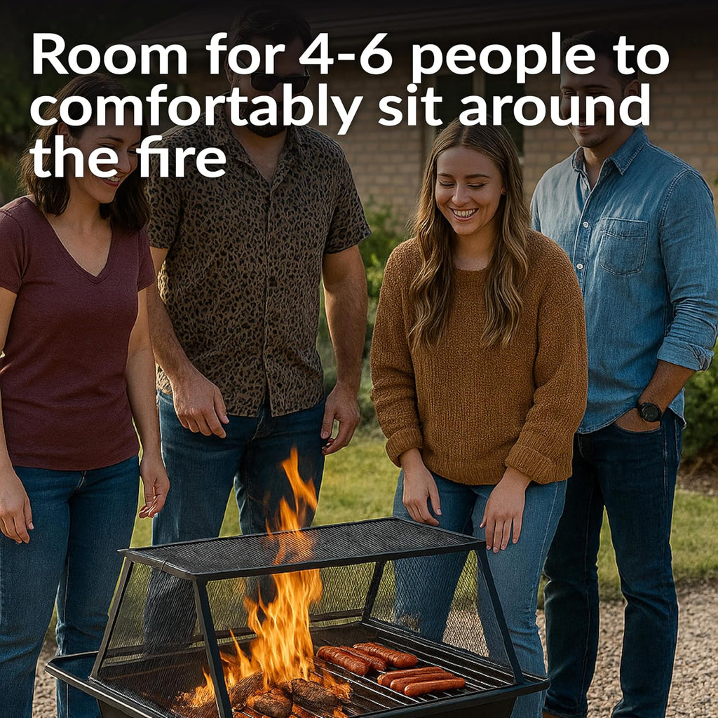 36-Inch Northland Steel Outdoor Fire Pit with Grill