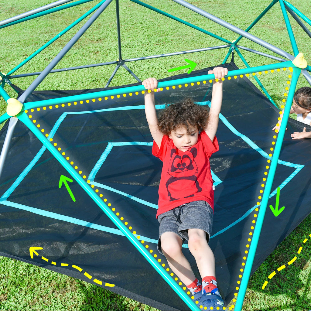 12FT Dome Climber, Outdoor Playground Climbing Dome Jungle Gym