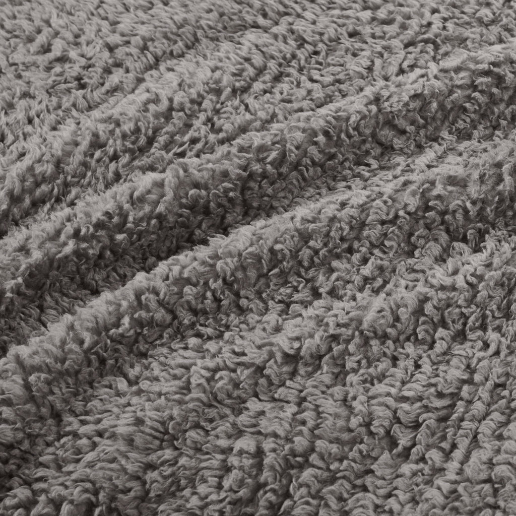 Burlington Berber Blanket Super Soft, Cozy Lightweight Cover with Luxurious Velvet Binding, Modern Trendy All Season
