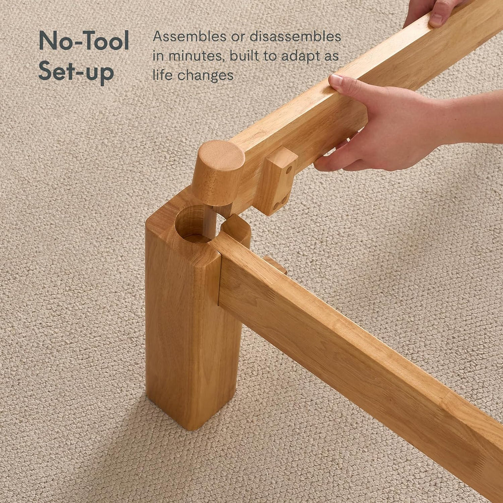 Hako G2 Japanese Joinery Bed Frame Queen, No-Tool Assembly