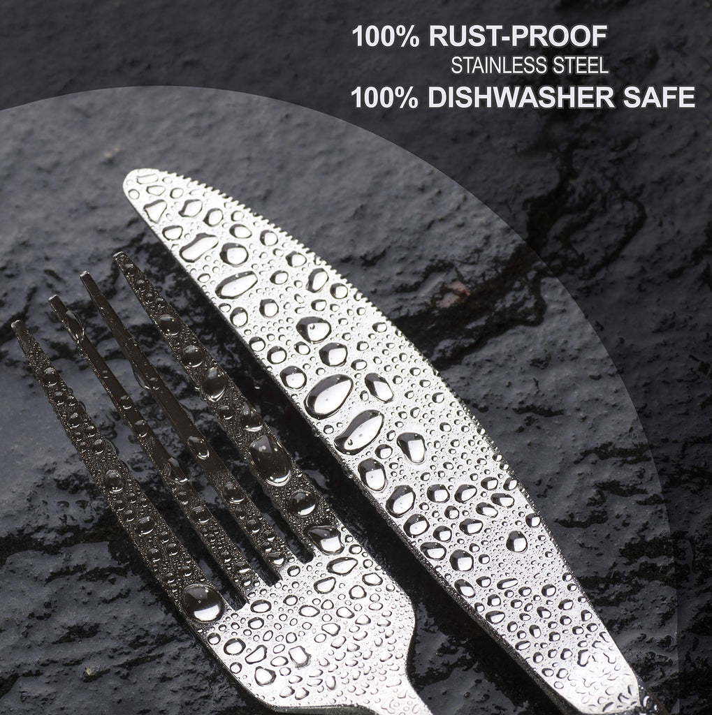 Silverware Set Limited Edition - 30 Piece Family Dinnerware Set - Flatware Set for 6 - Silver Tableware Set - Spoons