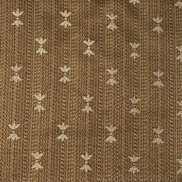 Royal Lily Design Jacquard Material Cotton Mix Fabric Blend for Upholstery, Chair, Window Treatments, Craft - Width