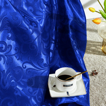 Royal Blue Satin Fabric by The Yard, 60" Wide, 1 Yard