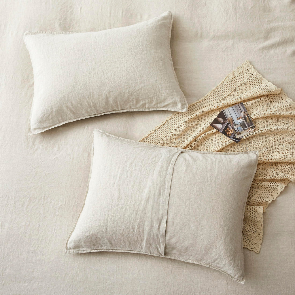 100% Flax Linen Duvet Cover Set Natural Linen Bedding