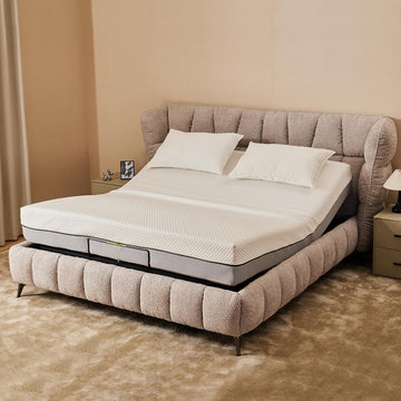 King Size Adjustable Bed Frame, Adjustable Bed Base Head and Foot Incline, Wireless Remote Control, Zero Gravity