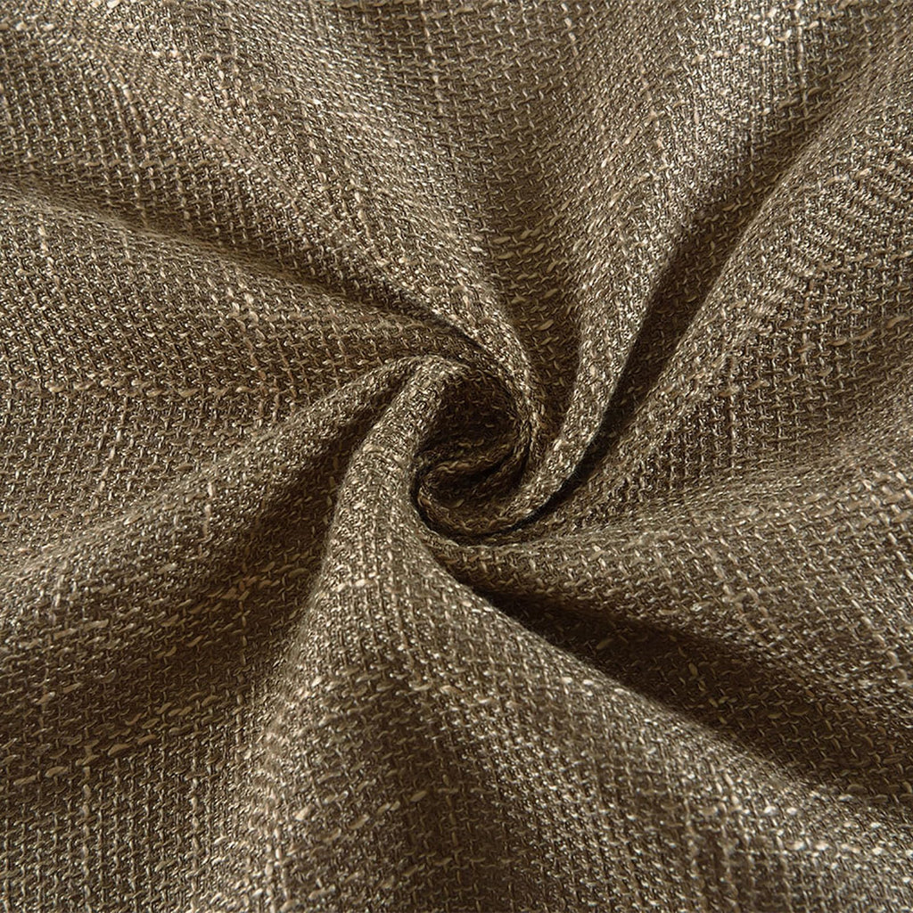 Soft Burlap Look Swag Curtains Rustic Natural Rod Pocket Kitchen Valance Curtain Panels for Small Window 63 inch
