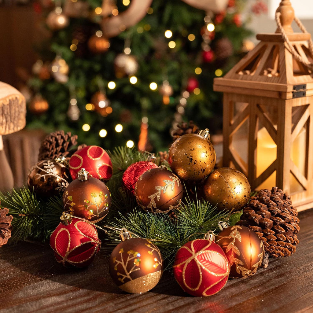 16ct Christmas Tree Decorations Ball Ornaments 2.36 Inches