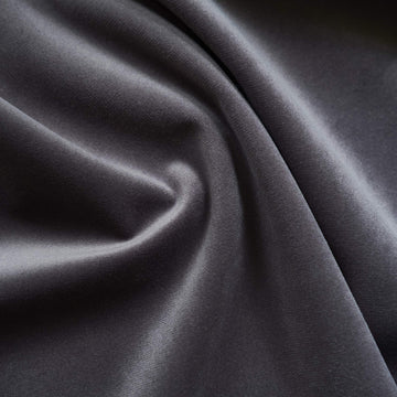 Solid Drapery/Upholstery Soft Velvet Fabric Color Graphite by The Yard