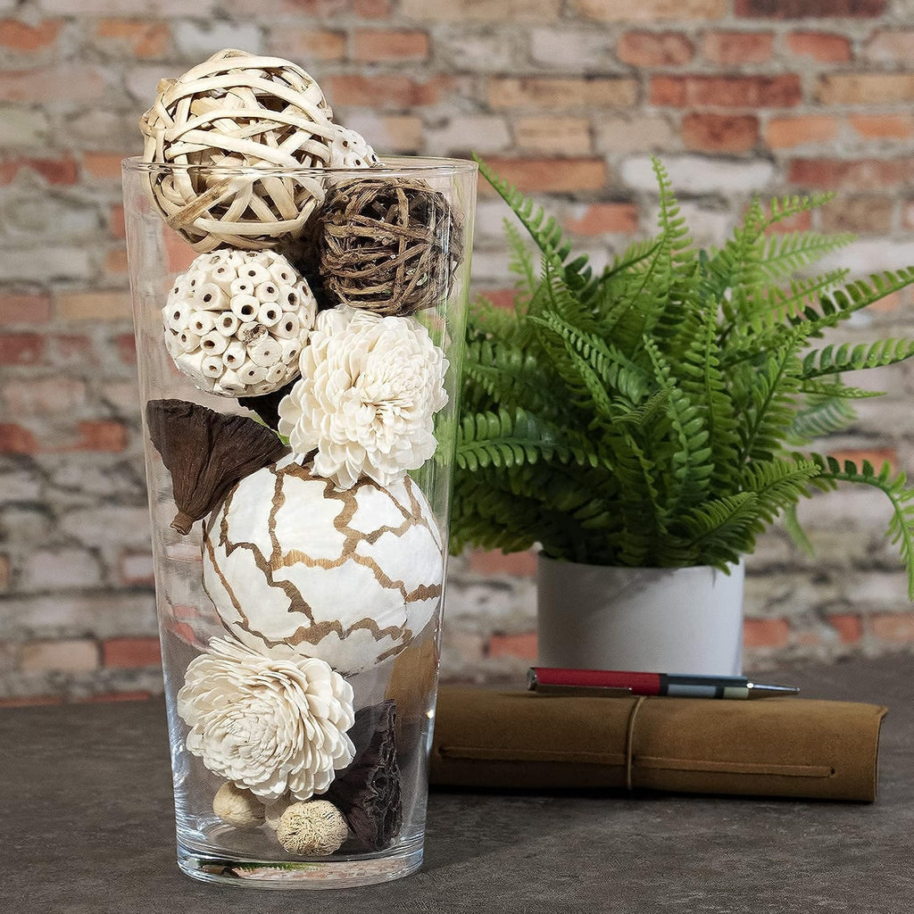 Natural Tones Vase & Bowl Filler Decorative Balls (Natural Orbs)