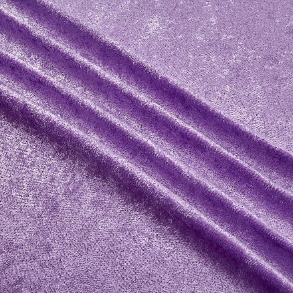 Panne Velvet Velour Lilac, Fabric by the Yard