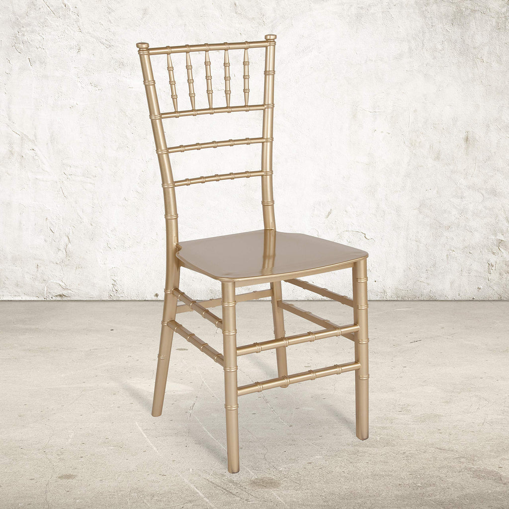 Series Gold Resin Stacking Chiavari Chair