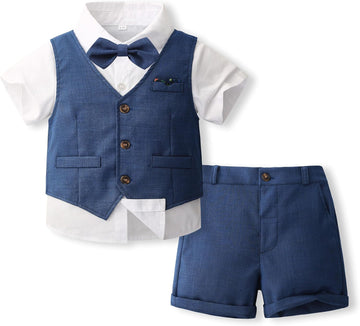 Boys Summer Beach Wedding Guest Ring Bearer Outfit