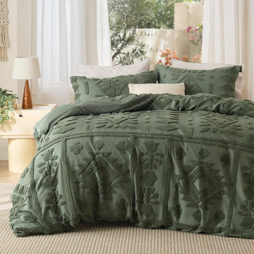 Boho Duvet Cover Queen, Soft & Comfortable Elegant Design Boho Bedding for Decoration, Machine Washable Comforter