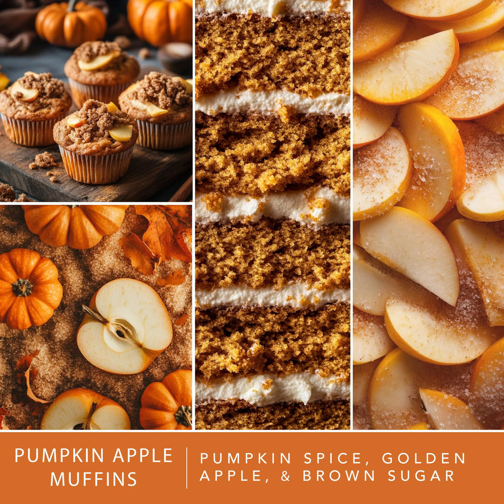 Fall Wax Melts Pumpkin Party 4pk - Long Lasting, Strong Scent Melts for Warmers, Includes Pumpkin Spice with Apple