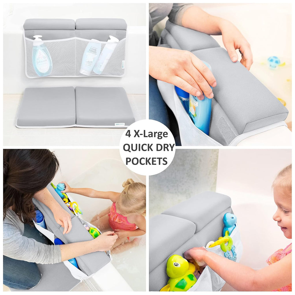 Bath Kneeler and Elbow Rest Pad, 1.75 inch Extra Thick Baby Bath Kneeling Mat and Elbow Pads for Bathtub. Bath Tub