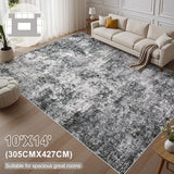 Area Rug Living Room Rugs - 10x14 Abstract Large Soft Indoor Washable Rug Neutral Modern Low Pile Ca